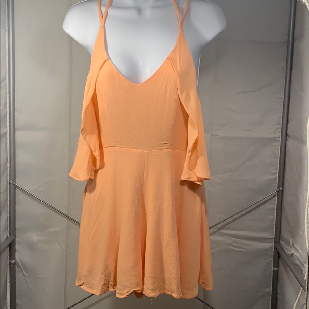 Peach Romper by Mustard Seed